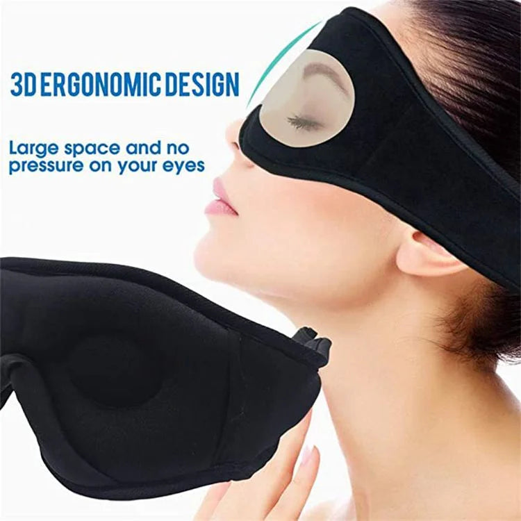 Soft Sleep Mask with Built-in Speaker & Mic