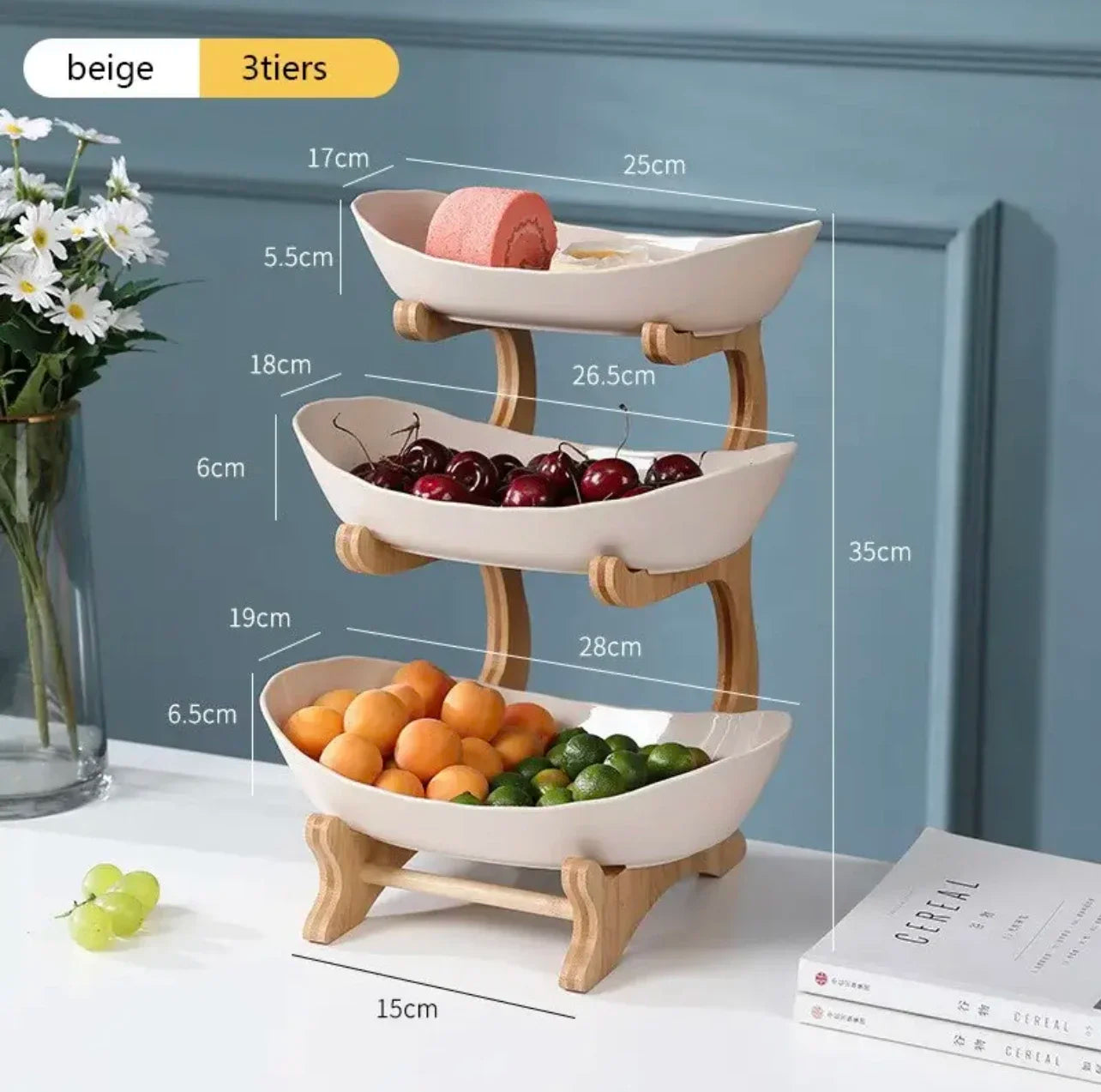 Modern Multi-Layer Fruit & Dessert Stand
