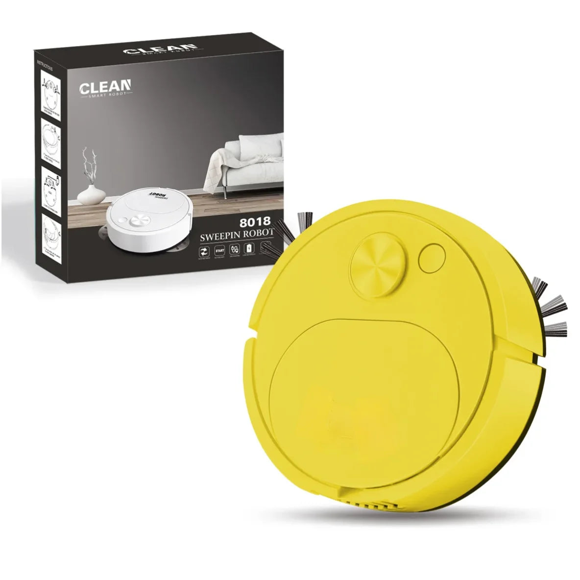 Smart Wireless Robot Vacuum & Mop 3-in-1 1500Pa