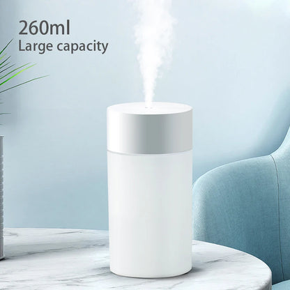 USB Mini Air Humidifier & Aroma Diffuser with LED