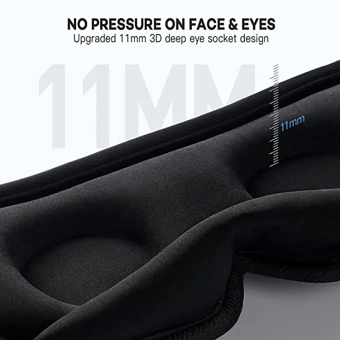 Soft Sleep Mask with Built-in Speaker & Mic