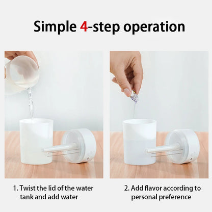 USB Mini Air Humidifier & Aroma Diffuser with LED