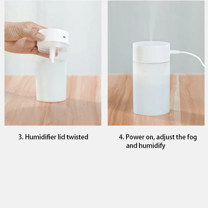 USB Mini Air Humidifier & Aroma Diffuser with LED