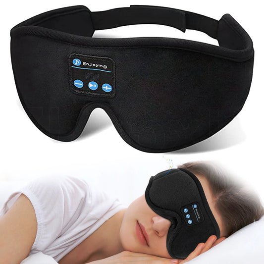Soft Sleep Mask with Built-in Speaker & Mic