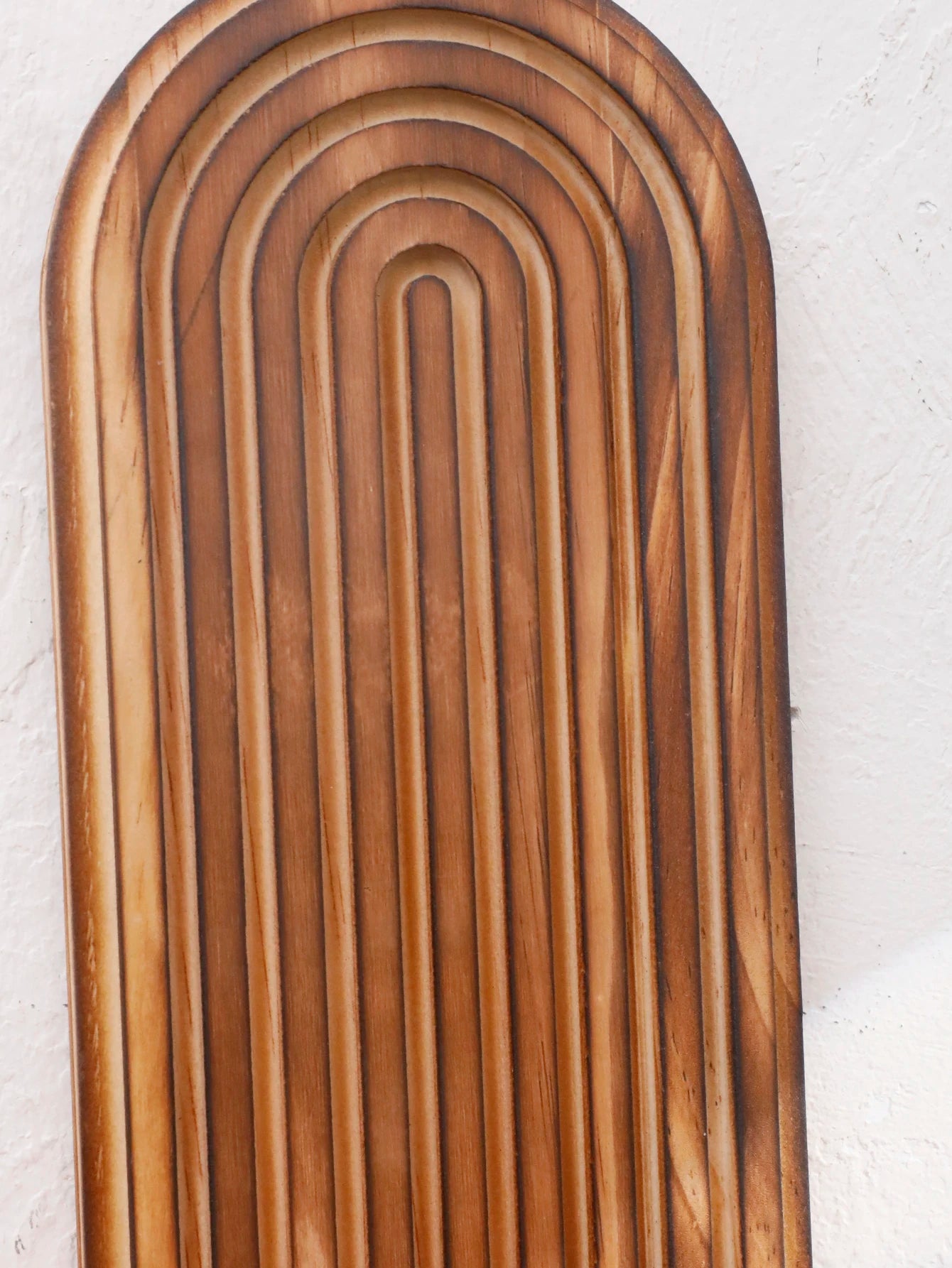 Boho Geometric Wood Wall Shelf