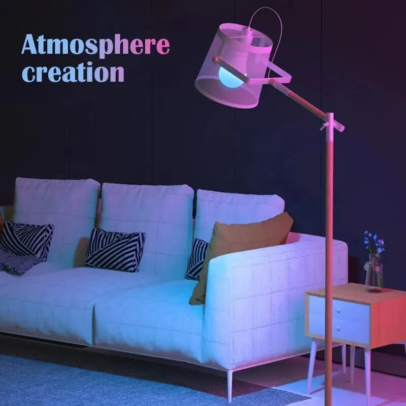 16-Color RGB LED Bulb E27 with Dimmer & 24-Key Remote