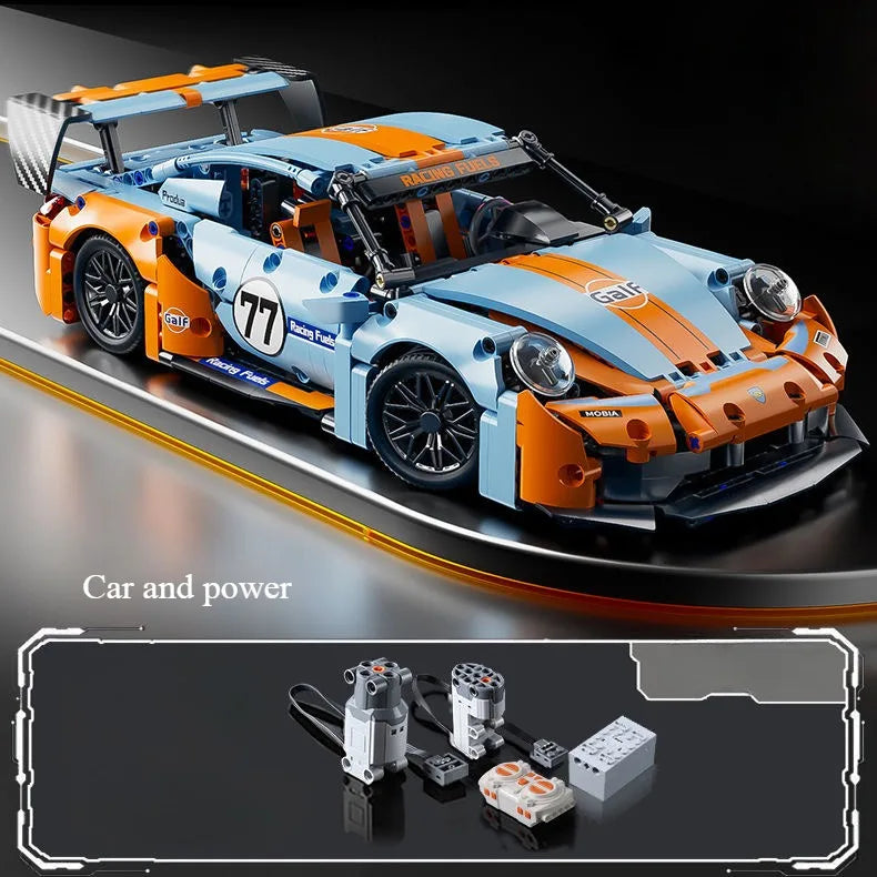 Technical Racing Sport Car Building Blocks