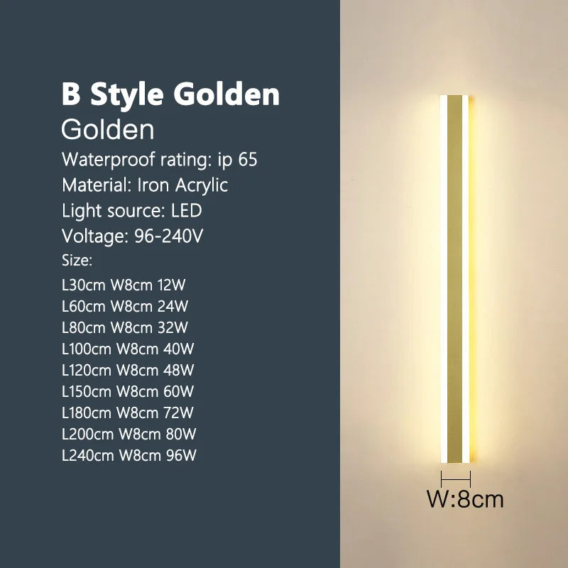 LED strip background wall lamp