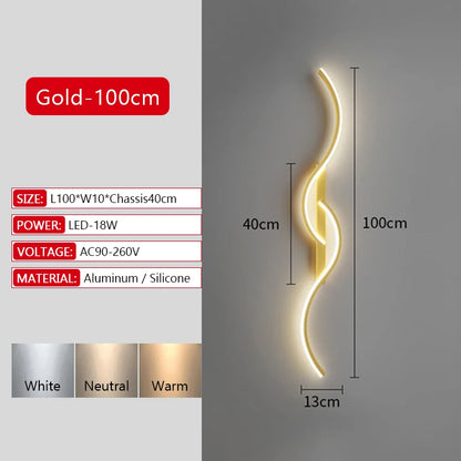 Modern Dimmable LED Bar Wall Lamp