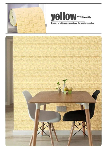 Self-Adhesive 3D Brick Wallpaper Panels