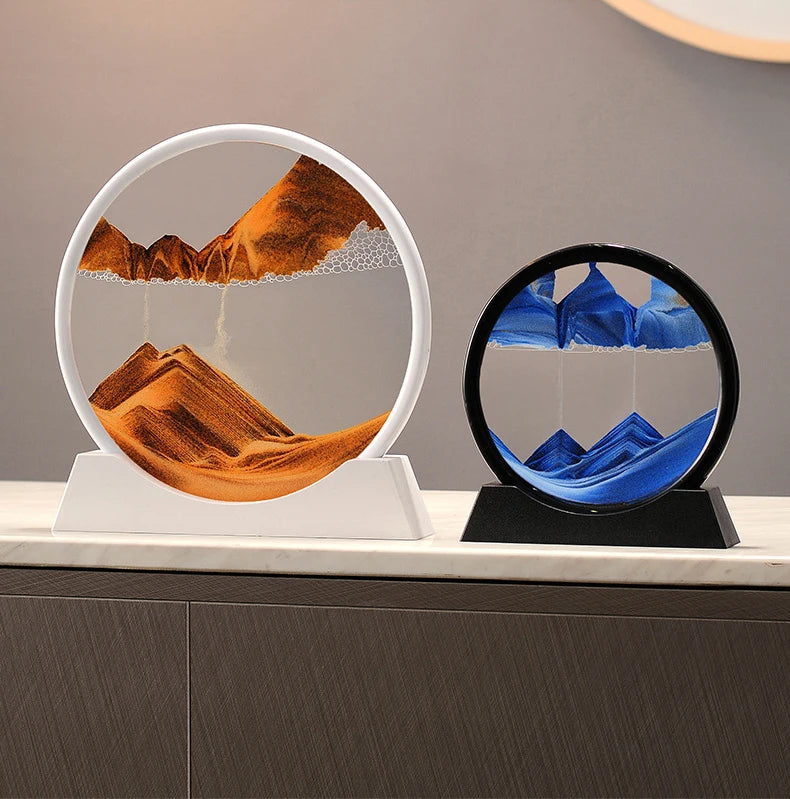 Deep Sea Moving Sand Art Glass Picture