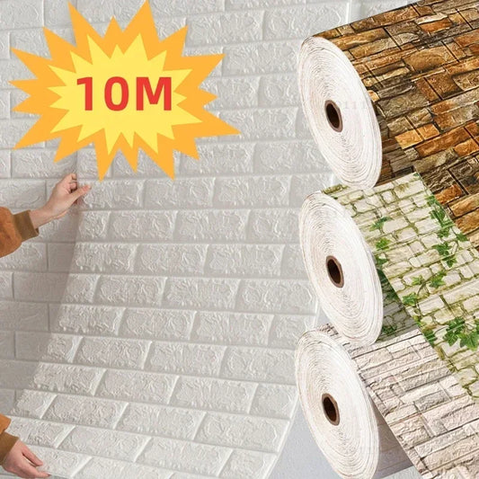 Self-Adhesive 3D Brick Wallpaper Panels
