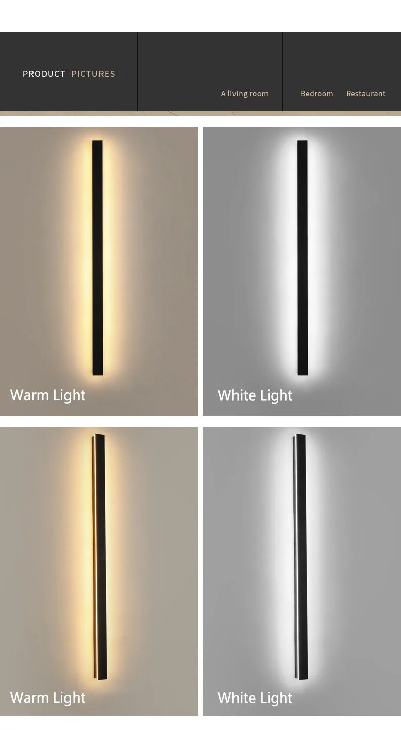 LED strip background wall lamp
