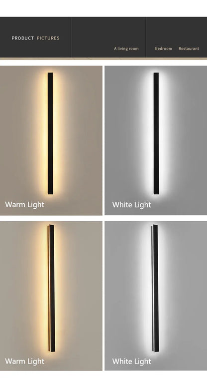LED strip background wall lamp