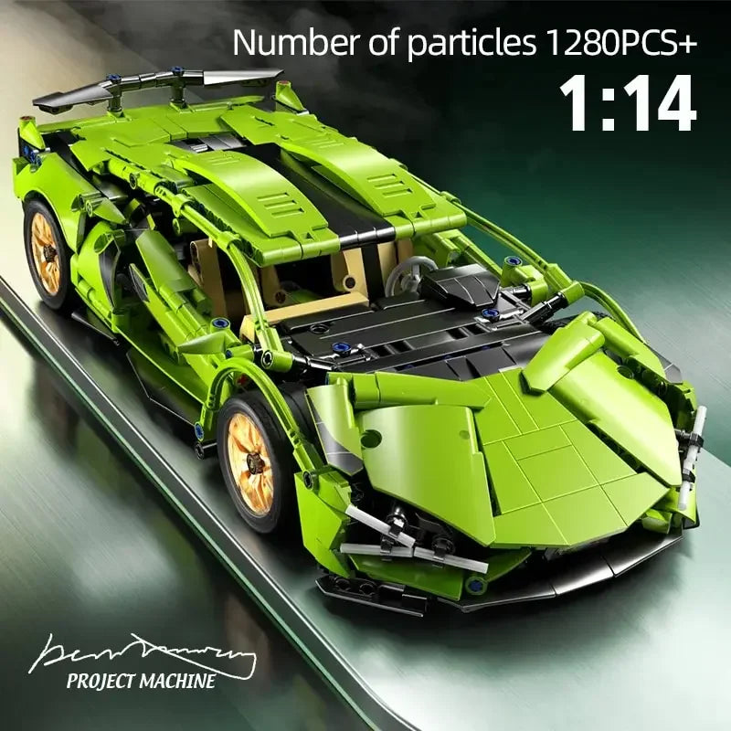 Sport Car 1280PCS Model Building Blocks City