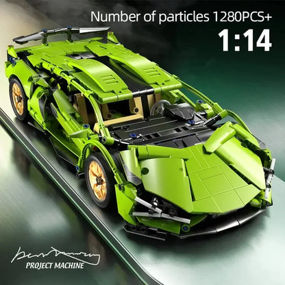 Sport Car 1280PCS Model Building Blocks City