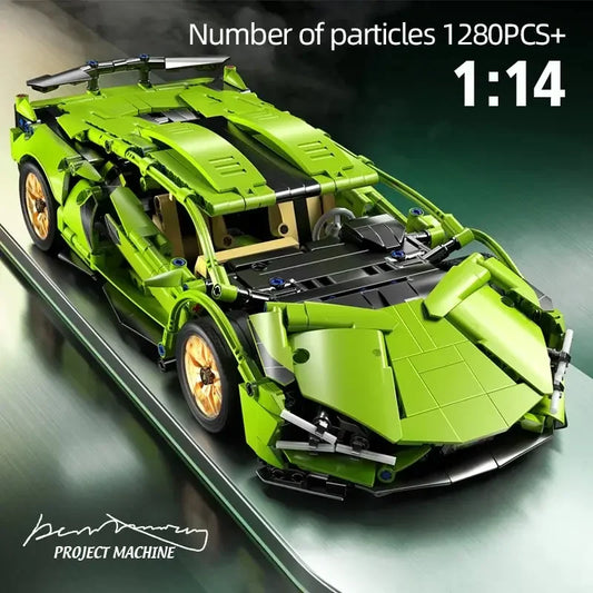 Sport Car 1280PCS Model Building Blocks City