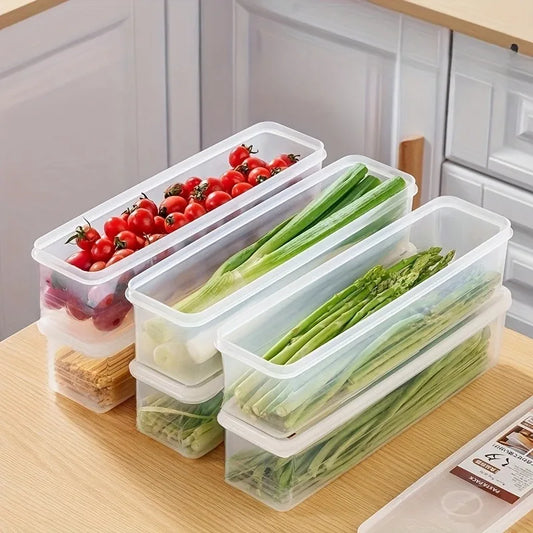 4pc Reusable Plastic Food Storage Containers for Fridge