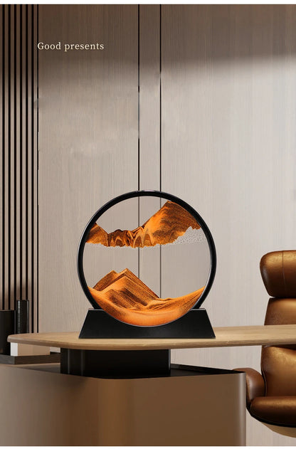 Deep Sea Moving Sand Art Glass Picture