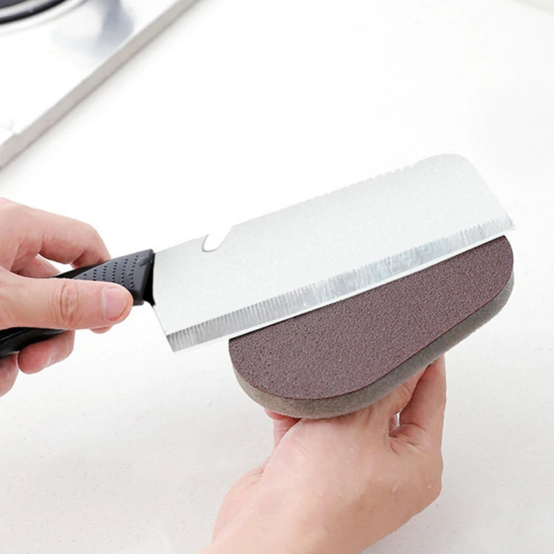 Magic Emery Eraser Sponge with Handle for Rust & Stains