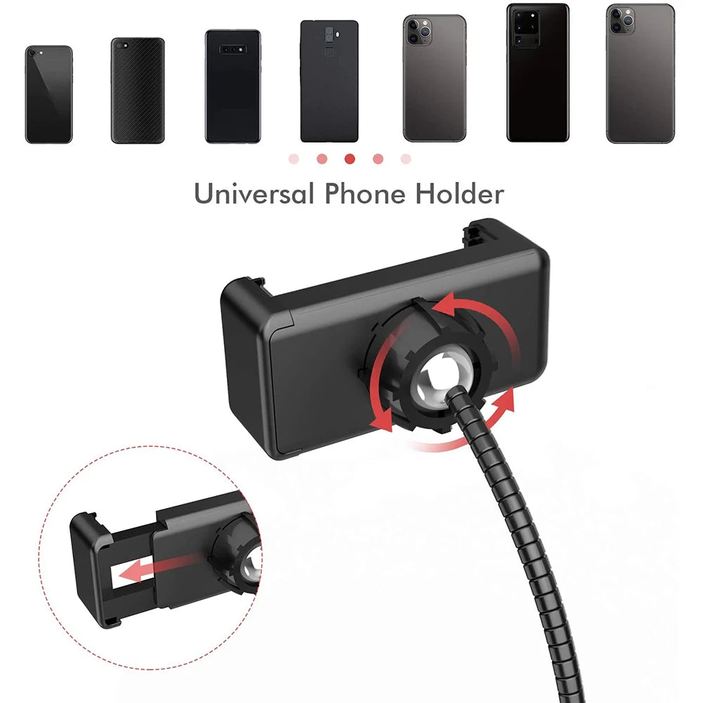 LED Selfie Ring Light with Tripod Stand & USB Remote