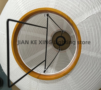 Japanese Wabi Sabi Rice Paper Standing Lamp