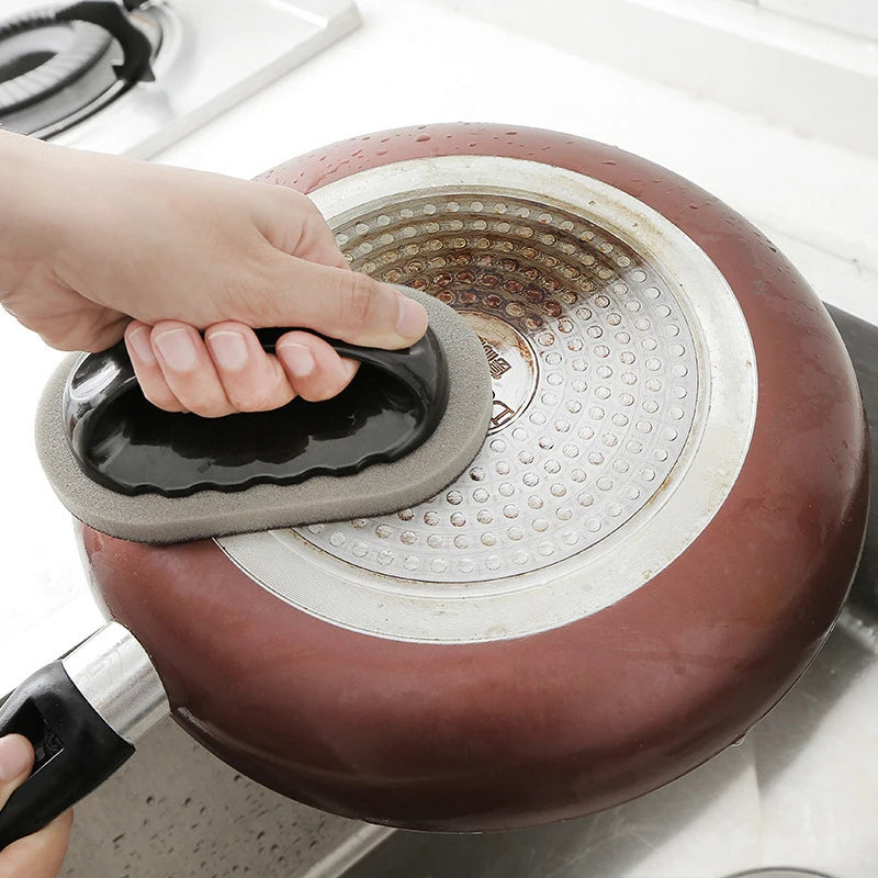 Magic Emery Eraser Sponge with Handle for Rust & Stains