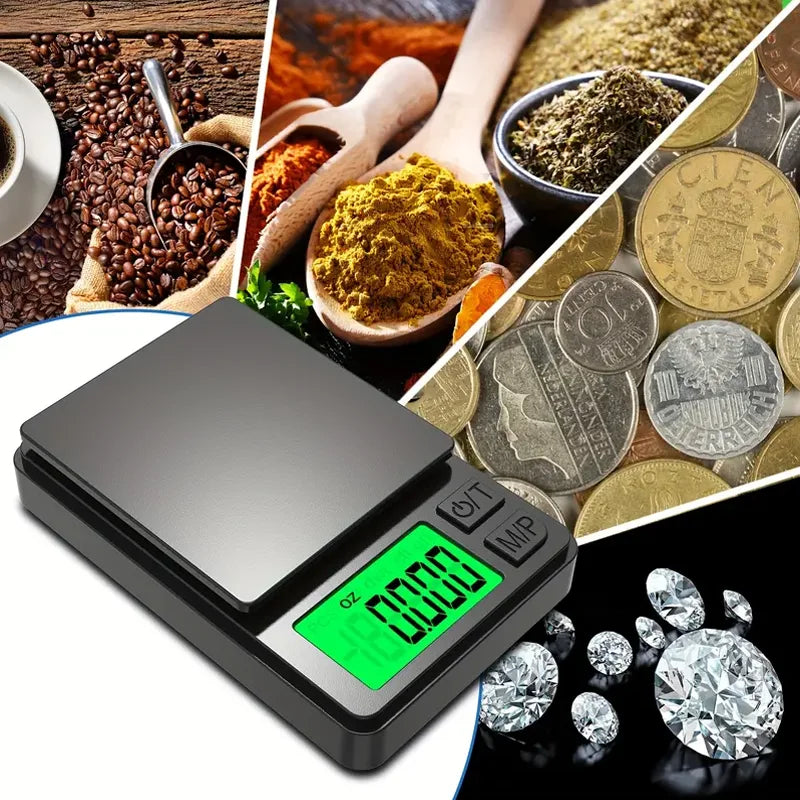 Precision Digital Pocket Scale 1000g – Backlit LCD, Travel Size