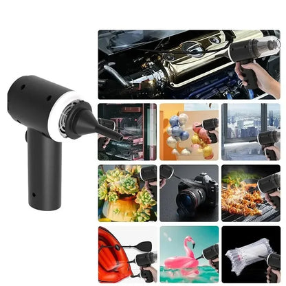 9000Pa Wireless Car Vacuum Cleaner – Wet & Dry, USB Rechargeable
