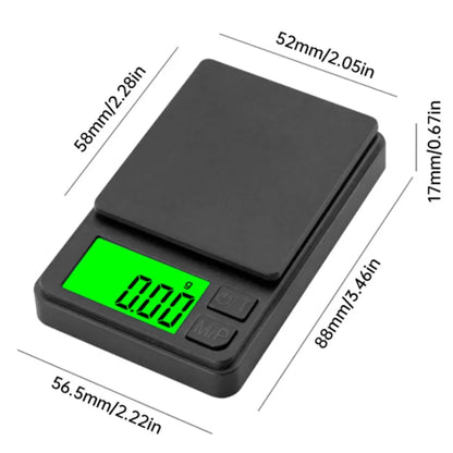 Precision Digital Pocket Scale 1000g – Backlit LCD, Travel Size