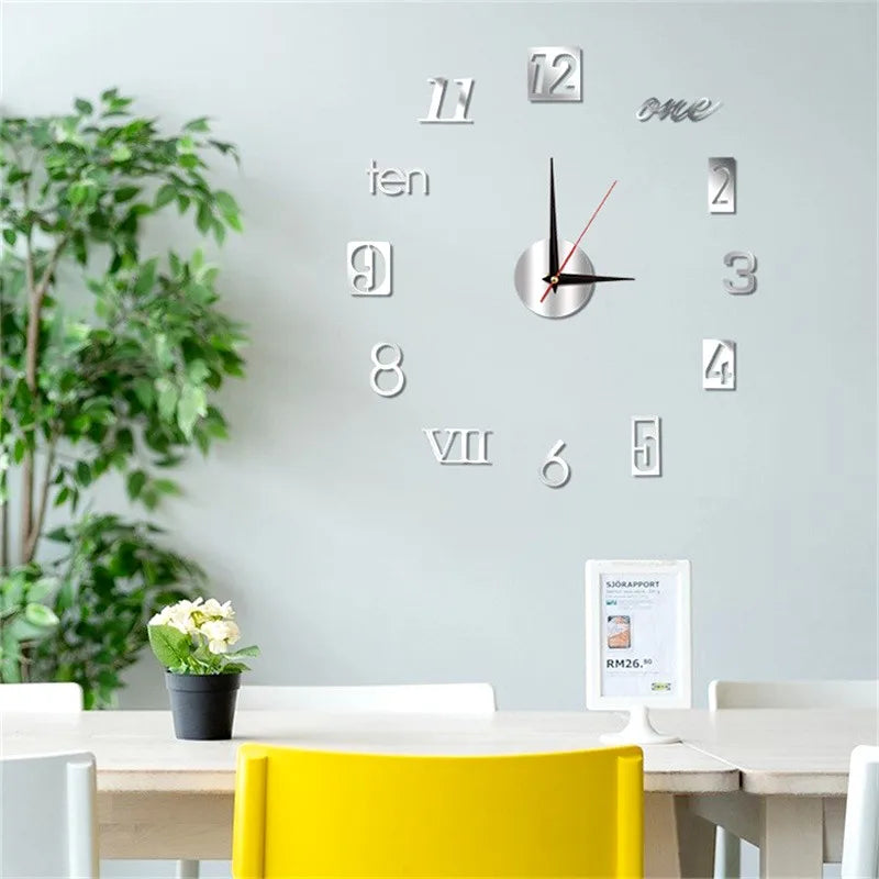 Modern Acrylic 3D Glow Wall Clock