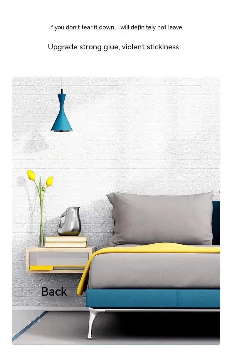 Self-Adhesive 3D Brick Wallpaper Panels