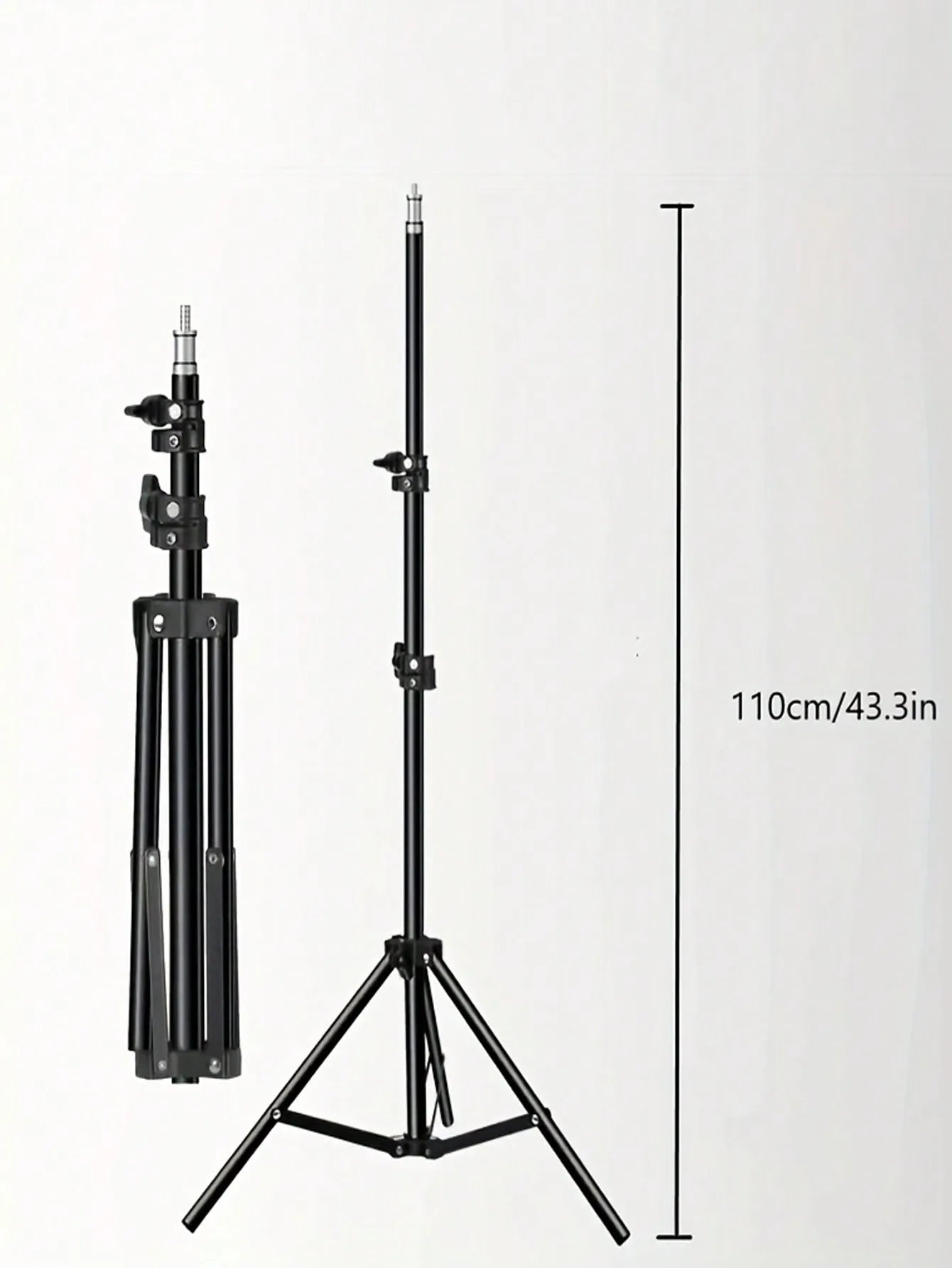 10" LED Ring Light with 110cm Tripod Stand & Clip for Streaming