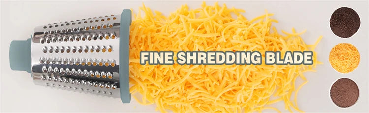 3-in-1 Rotary Grater Slicer & Shredder Set