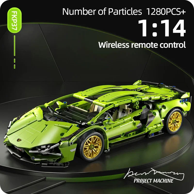 Sport Car 1280PCS Model Building Blocks City