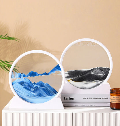 Deep Sea Moving Sand Art Glass Picture