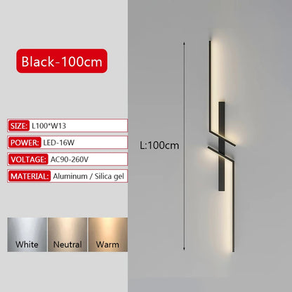 Modern Dimmable LED Bar Wall Lamp
