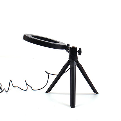 LED Selfie Ring Light with Tripod Stand & USB Remote
