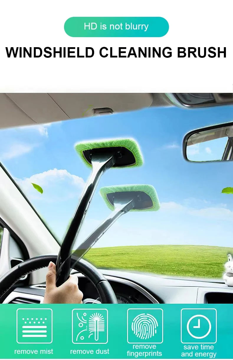 Interior Windshield Cleaning Brush Kit