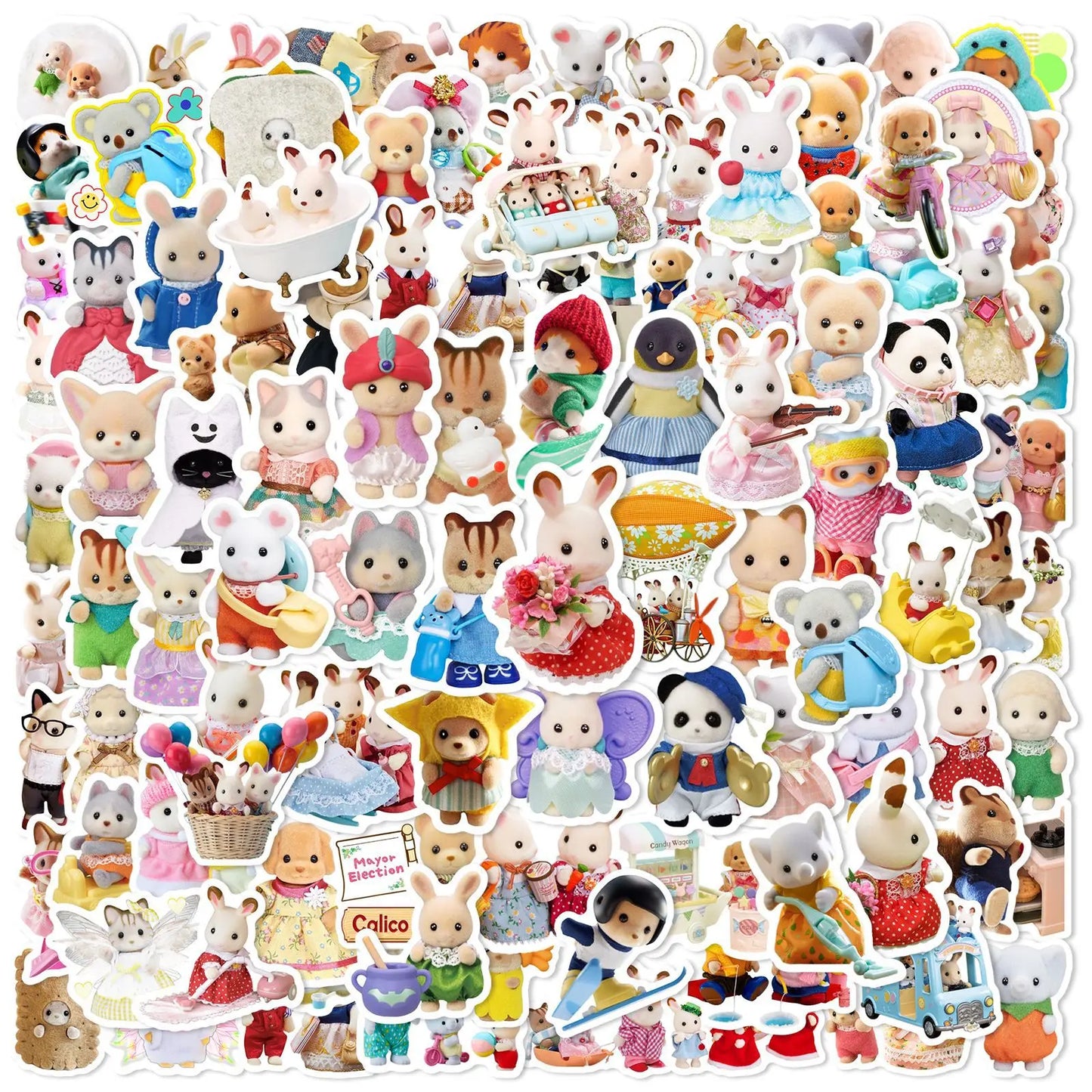 DIY Calico Critters Stickers