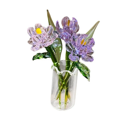 Eternal Glass Flower Bouquet in Vase