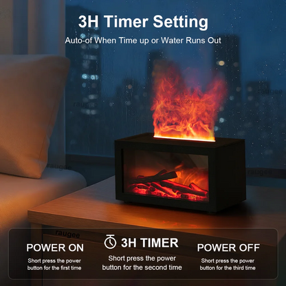 Fireplace Flame Humidifier & Aromatherapy Diffuser