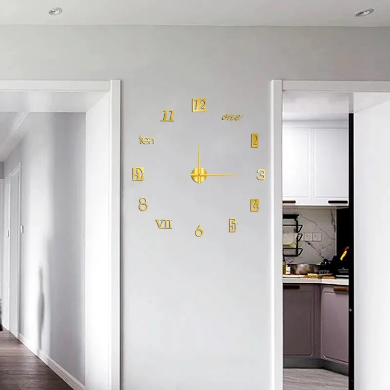 Modern Acrylic 3D Glow Wall Clock