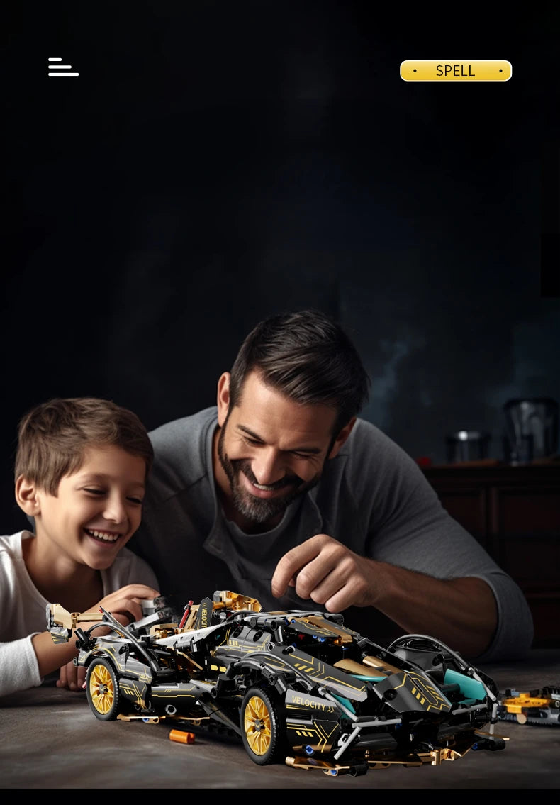 Black V12 Block  Roadster building block