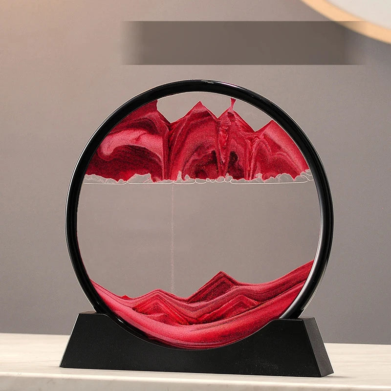 Deep Sea Moving Sand Art Glass Picture