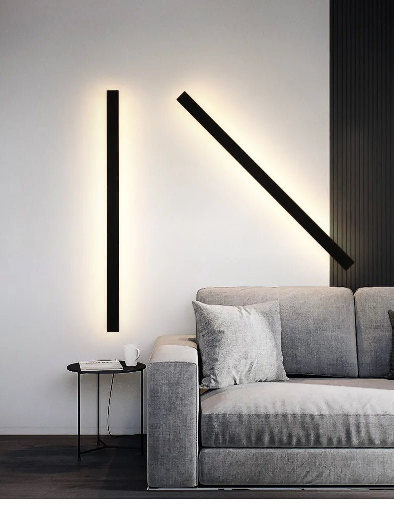 LED strip background wall lamp