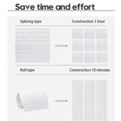 Self-Adhesive 3D Brick Wallpaper Panels