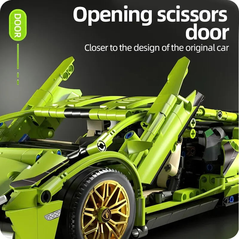 Sport Car 1280PCS Model Building Blocks City