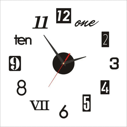 Modern Acrylic 3D Glow Wall Clock