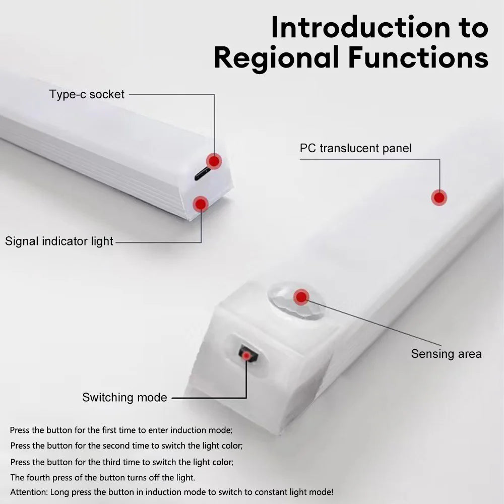 Wireless LED Motion Sensor Light for Cabinet & Stairs